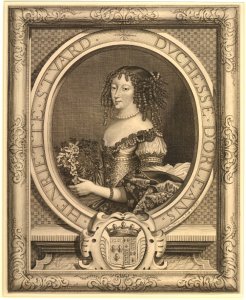 Madame, Duchesse d'Orleans.Nicholas de Larmessin after Pierre Mignard? c1661-1670. © Trustees of the British Museum