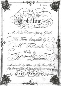 La Cybelline (1719). Title page.