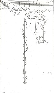 Sarabande de Mr. Feüillet (undated). First plate